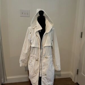 Banana Republic White Hooded Jacket